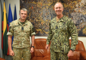Commander of United States Naval Forces Europe and Africa paid a visit to the Defence Staff,... - 1