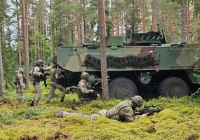 NDVF personnel tested the Patria armoured vehicles at a territorial defence training event in... - 3