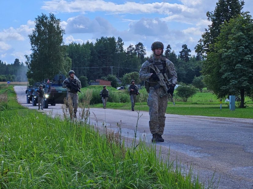 NDVF personnel tested the Patria armoured vehicles at a territorial defence training event in...