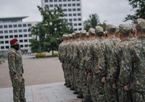 SOP privalomosios pradinės karo tarnybos kariai prisiekė tarnauti Lietuvos Respublikai  - 5