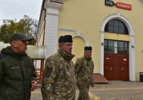 Gynybos štabo viršininkas lankė karius, teikiančius paramą VSAT pasienyje su Kaliningradu - 4