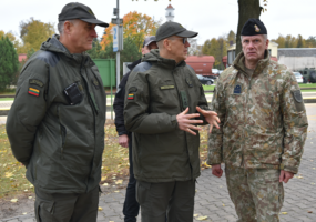 Gynybos štabo viršininkas lankė karius, teikiančius paramą VSAT pasienyje su Kaliningradu - 5