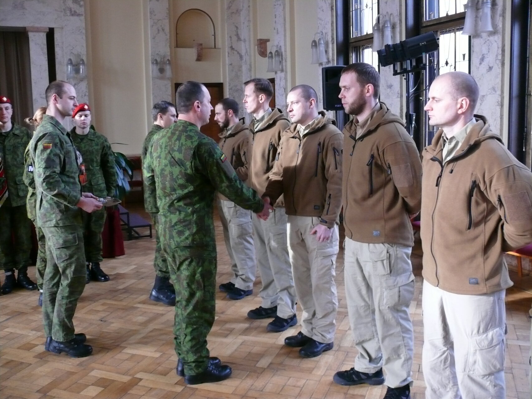KP išlydėtuvės į misiją