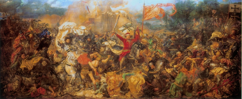 Žalgirio mūšis. J. Mateikos darbas, XIX a.